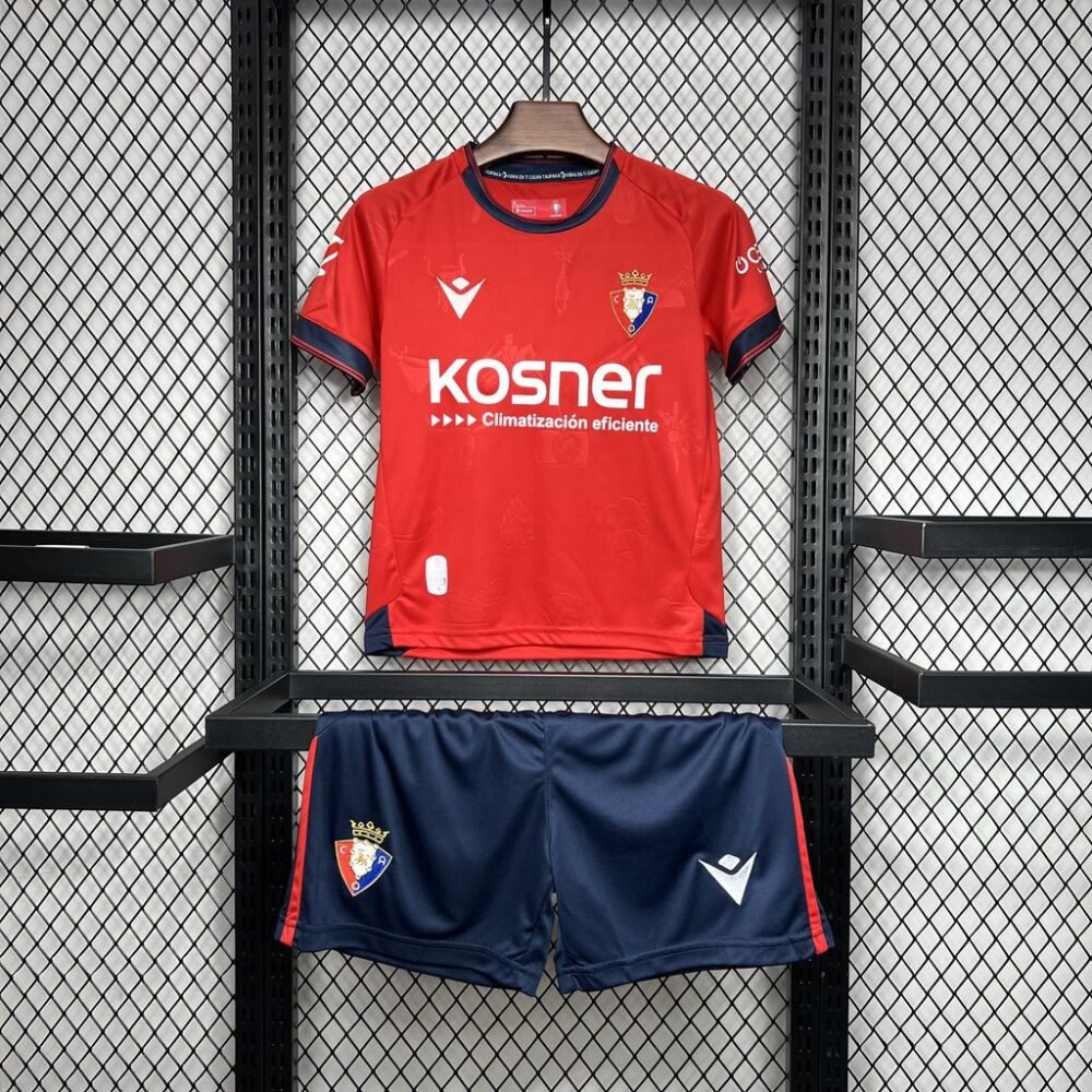 2024/2025 Osasuna Home Football Shirt Kids Size-NO.11 Ball