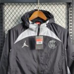2023/2024 Paris Saint-Germain Windbreaker Black Football Shirt-NO.11 Ball