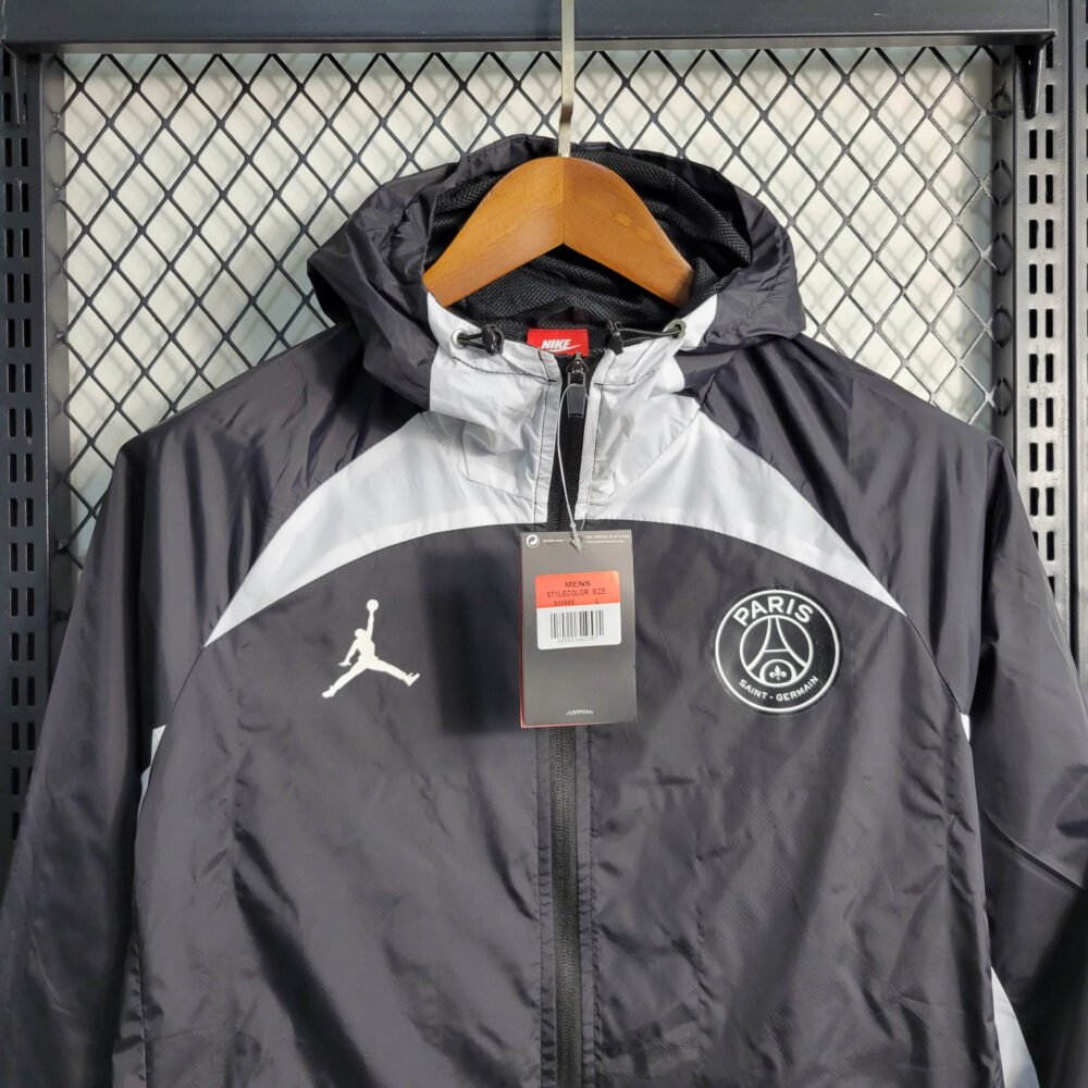 2023/2024 Paris Saint-Germain Windbreaker Black Football Shirt-NO.11 Ball