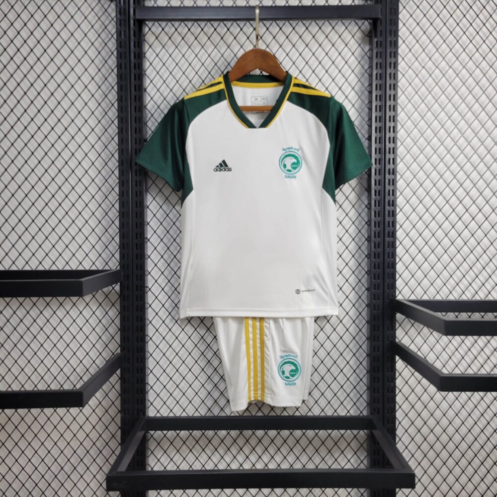 2023 Saudi Arabia Away Football Shirt Kids Size-NO.11 Ball