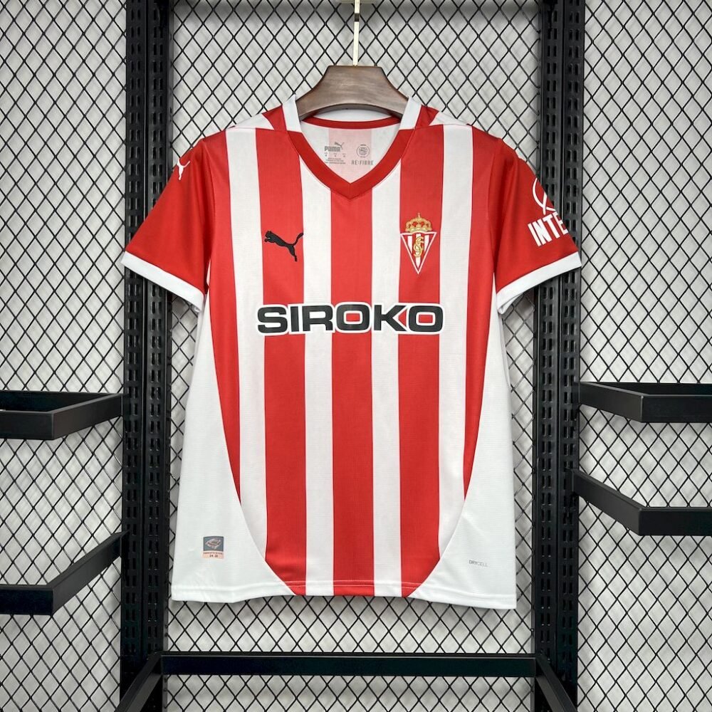 2024/2025 Sporting de Gijon Home Football Shirt-NO.11 Ball