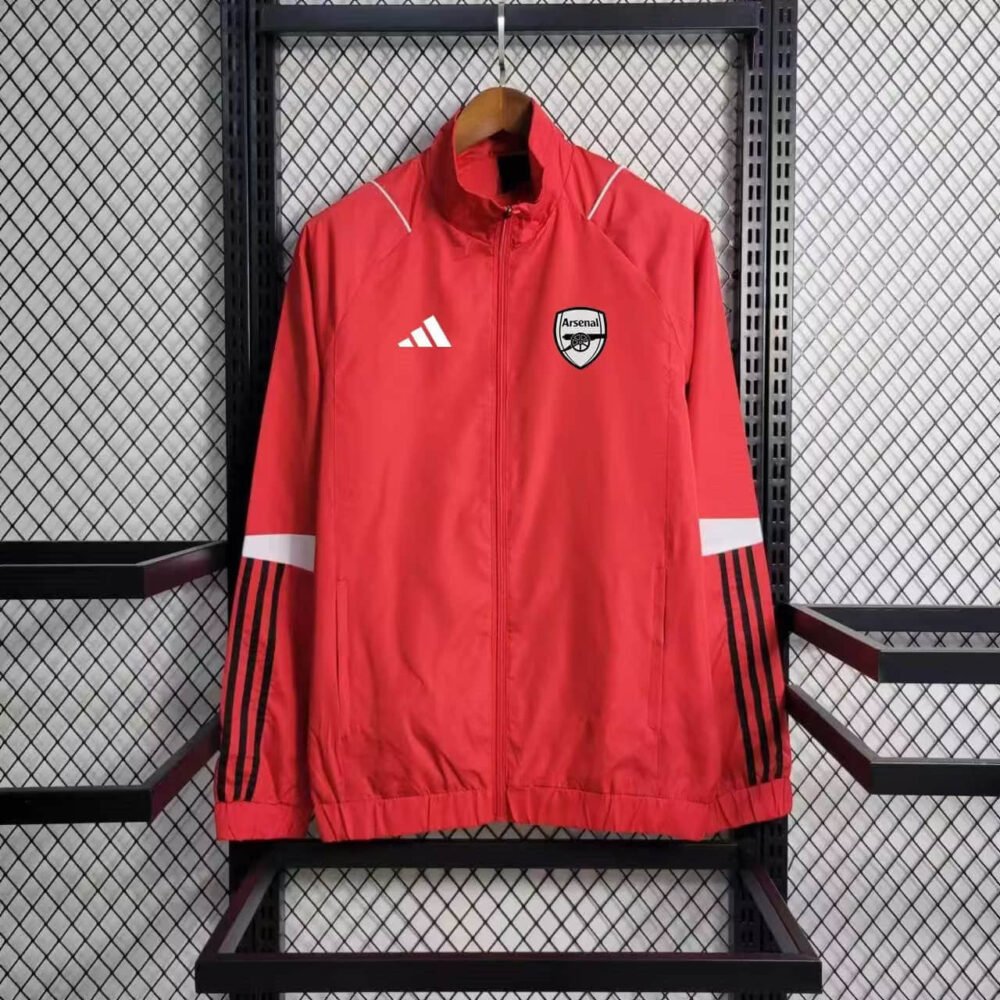 2023/2024 Arsenal Windbreaker Red Football Shirt-NO.11 Ball