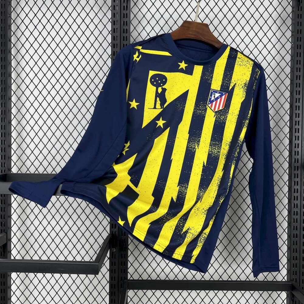 2025/2026 Long Sleeve Atletico MadridPre-match Football Shirt 1:1 Thai Quality