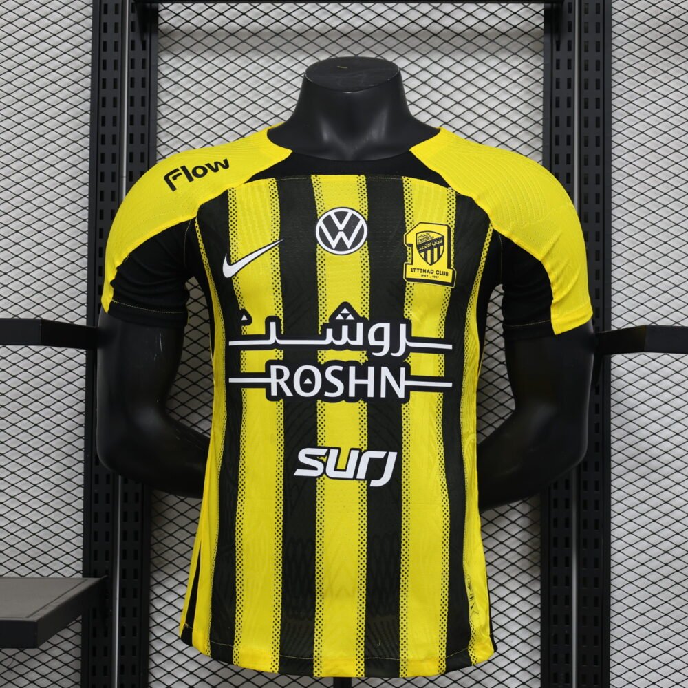 2024/2025 Player Version Al-Ittihad Home Football Shirt 1:1 Thai Quality