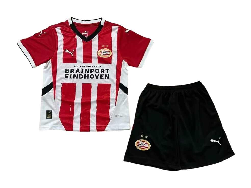 2024/2025 Eindhoven Home Football Shirt Kids Size-NO.11 Ball