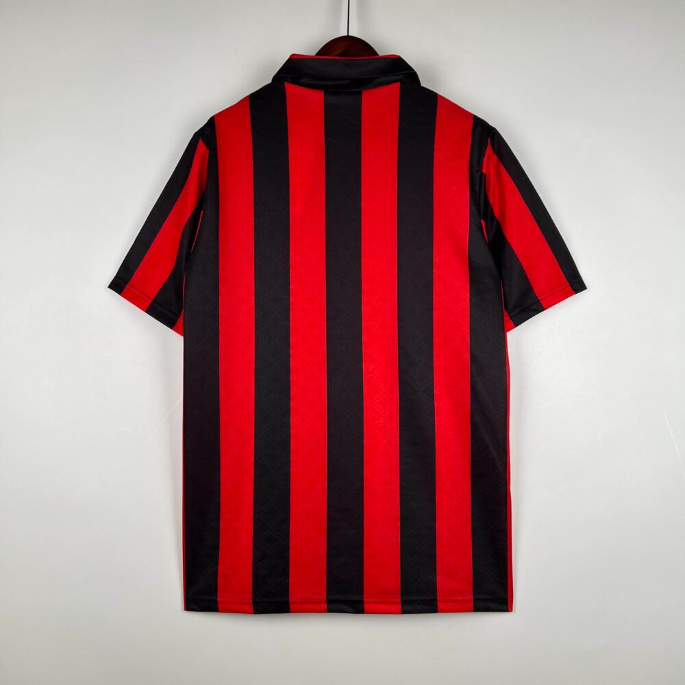 1989/1990 Retro AC Milan Home Football Shirt-NO.11 Ball