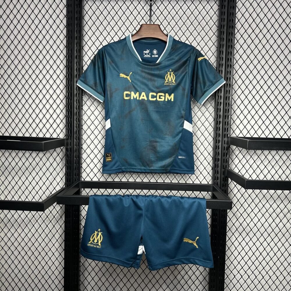 2024/2025 Olympique Marseille Away Football Shirt Kids Size-NO.11 Ball