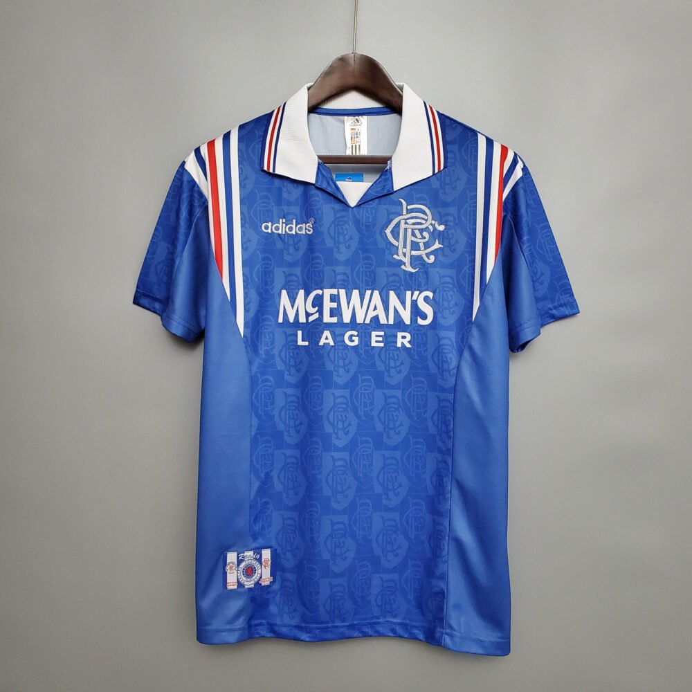 1996/1997 Retro Rangers Home Football Shirt-NO.11 Ball