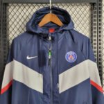 2023/2024 Paris Saint-Germain Windbreaker(Navy Blue-White)Football Shirt-NO.11 Ball