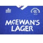 1990/1992 Retro Rangers Home Football Shirt-NO.11 Ball