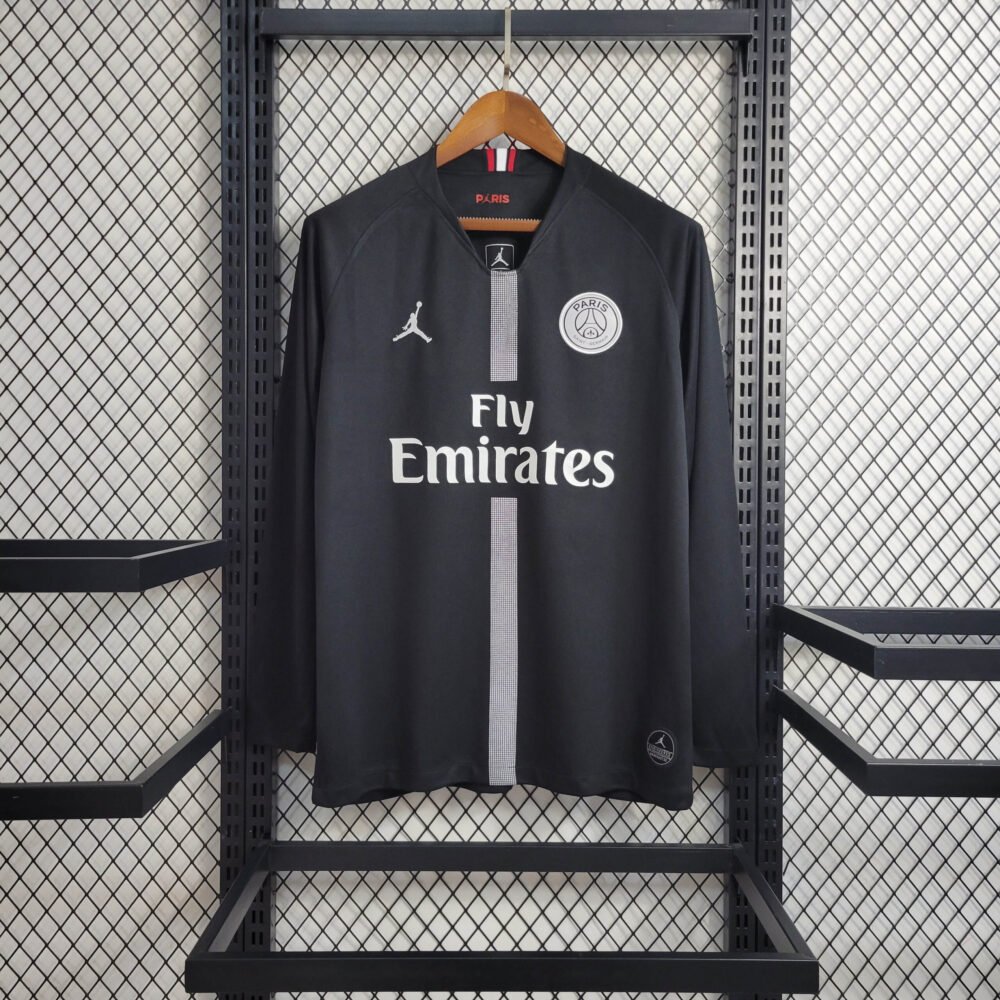 2018/2019 Retro Long Sleeve Paris Saint-Germain Home Football Shirt-NO.11 Ball