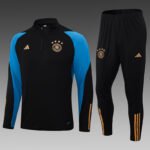 2023 Germany Half-Pull Training Suit Black Football Shirt Set-NO.11 Ball