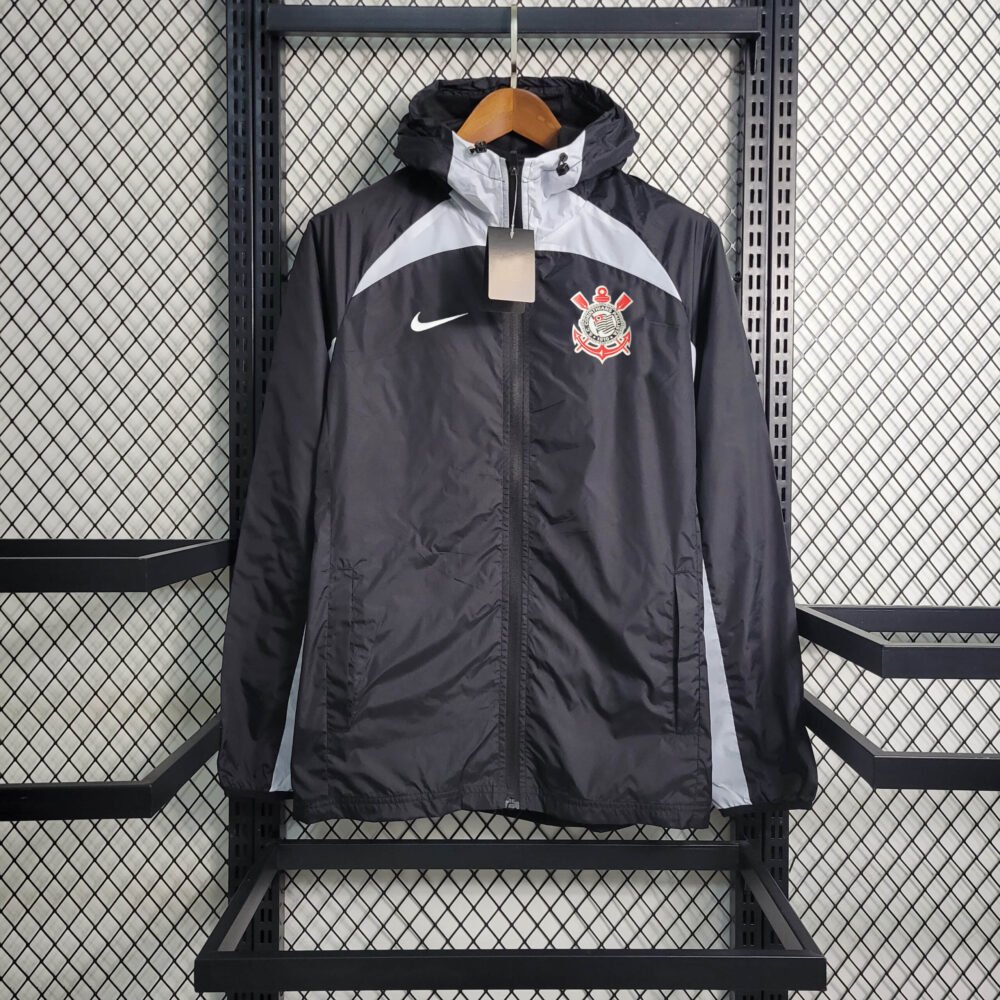 2023/2024 Corinthians Windbreaker Black Football Shirt-NO.11 Ball