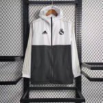 2023/2024 Real Madrid Windbreaker(White-Black)Football Shirt-NO.11 Ball