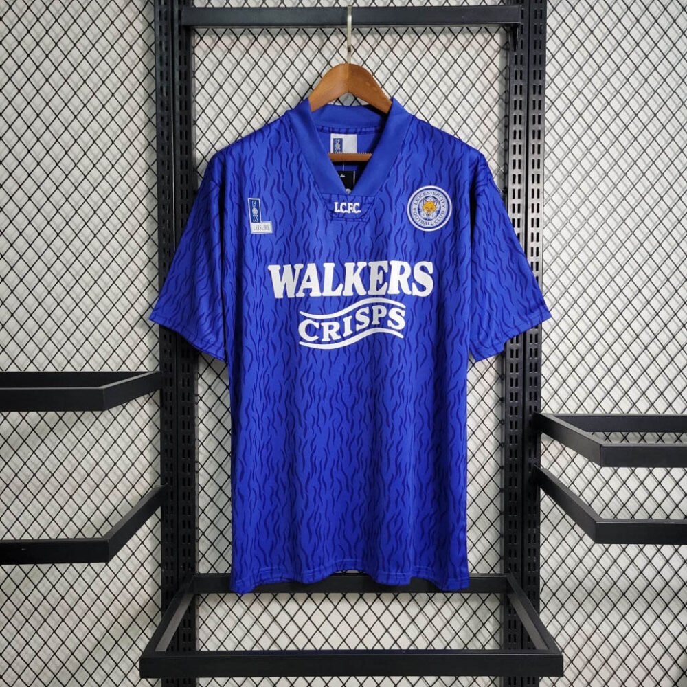 1992/1993 Retro Leicester City Home Football Shirt-NO.11 Ball
