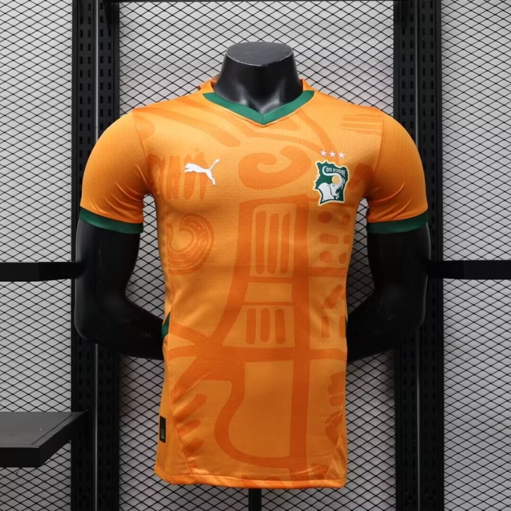 2024 Player Version Ivory Coast Home Football Shirt-NO.11 Ball