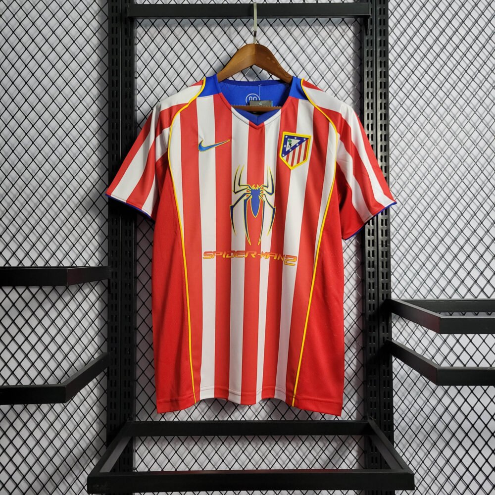 2004/2005 Retro Atletico Madrid Home Football Shirt-NO.11 Ball