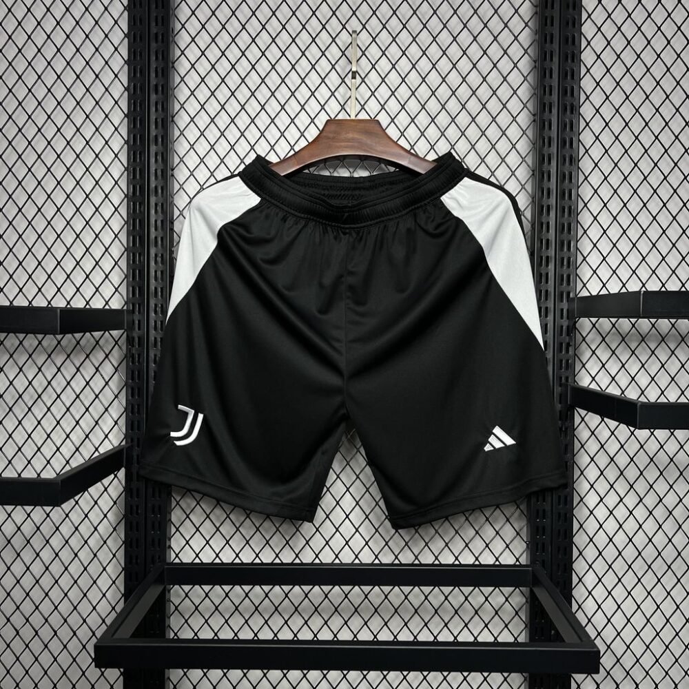 2024/2025 Juventus Home Black Shorts-NO.11 Ball