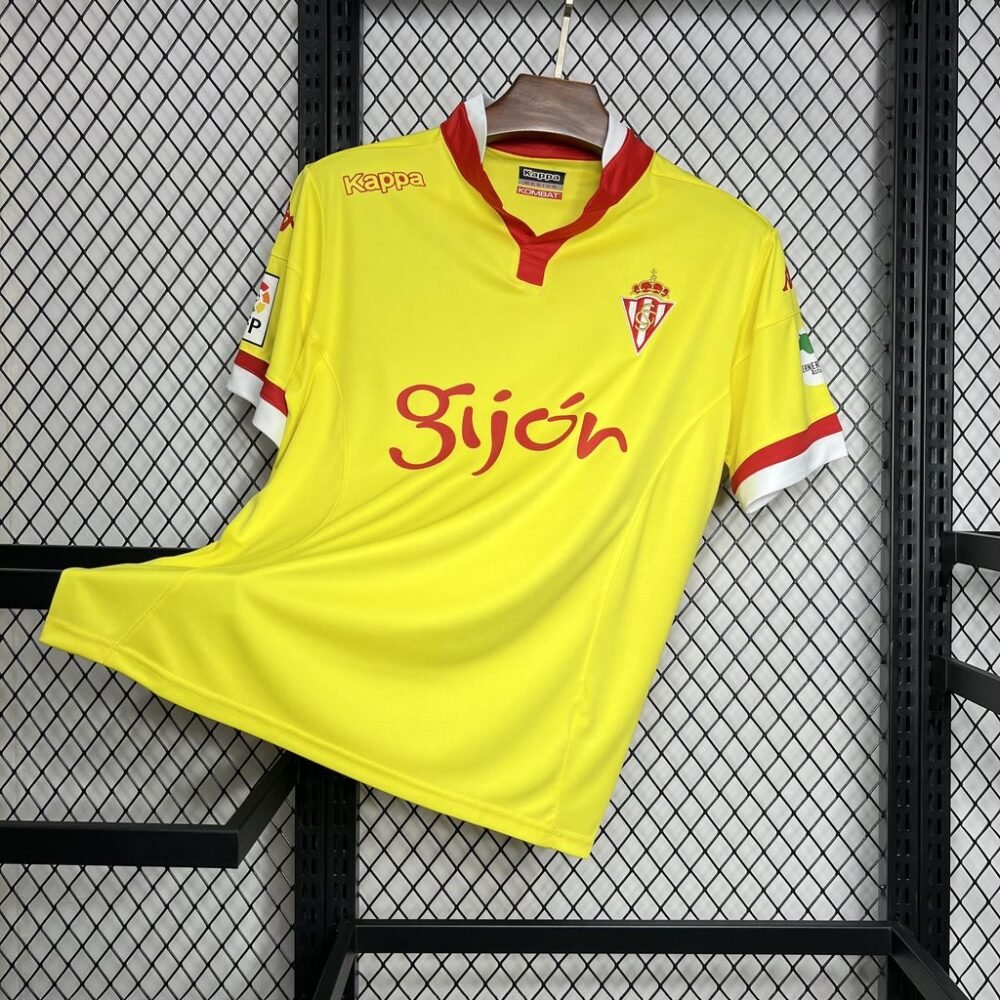 2015/2016 Retro Sporting de Gijon Away Football Shirt-NO.11 Ball