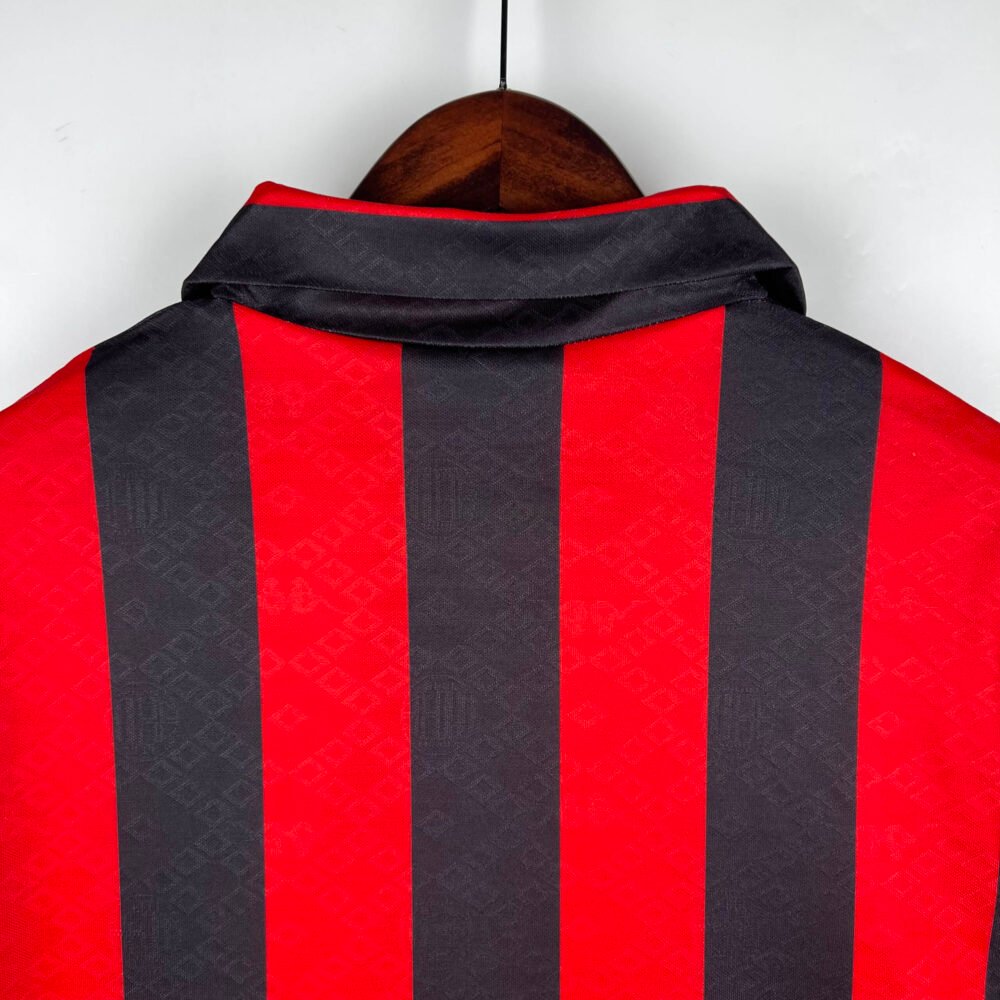 1989/1990 Retro AC Milan Home Football Shirt-NO.11 Ball