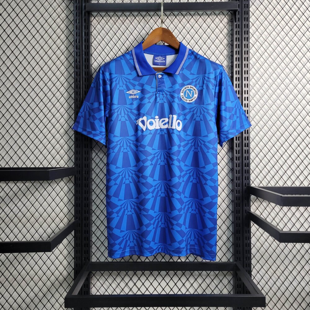 1991/1993 Retro Napoli Home Football Shirt-NO.11 Ball