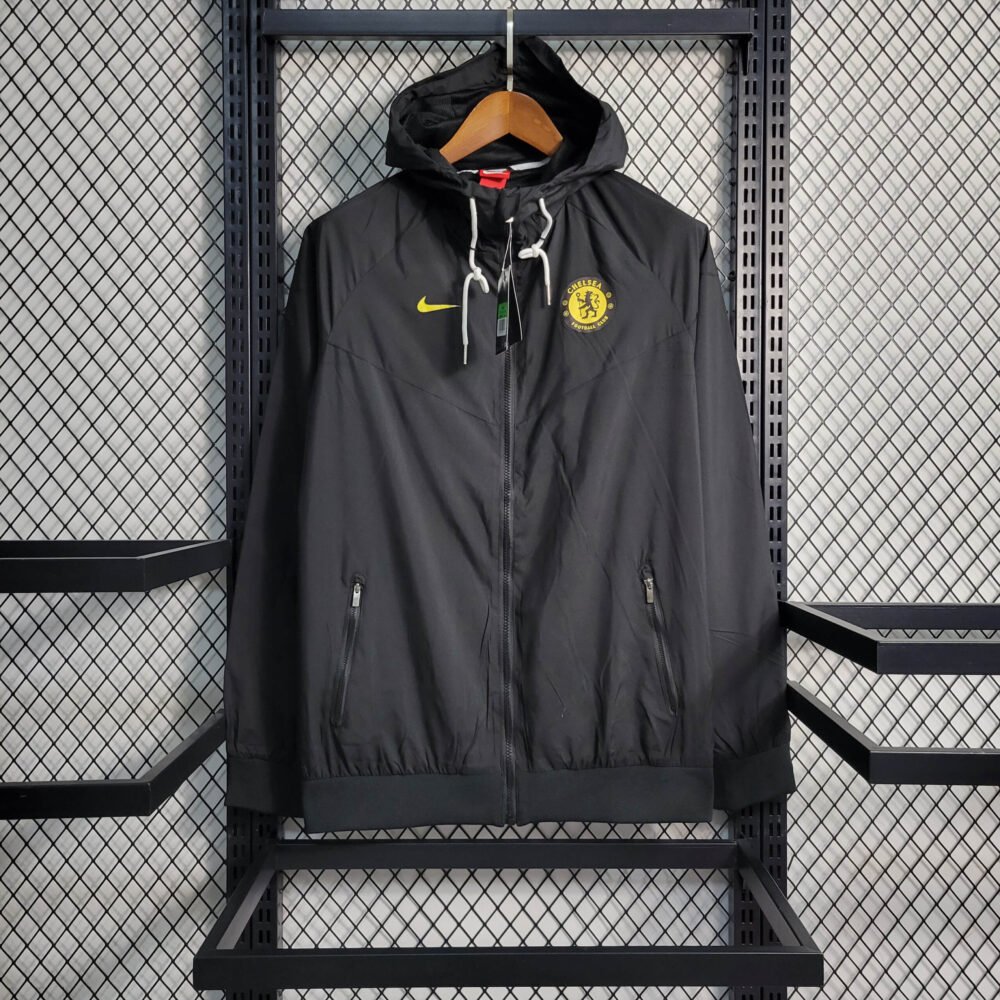 2023/2024 Chelsea Windbreaker Black Football Shirt-NO.11 Ball