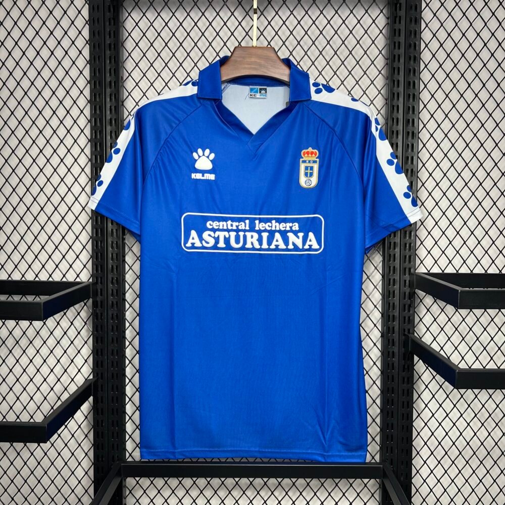 1990/1991 Retro Real Oviedo Vetusta Home Football Shirt-NO.11 Ball