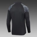 2023/2024 Olympique Marseille Half-Pull Training Suit Black Football Shirt Set-NO.11 Ball