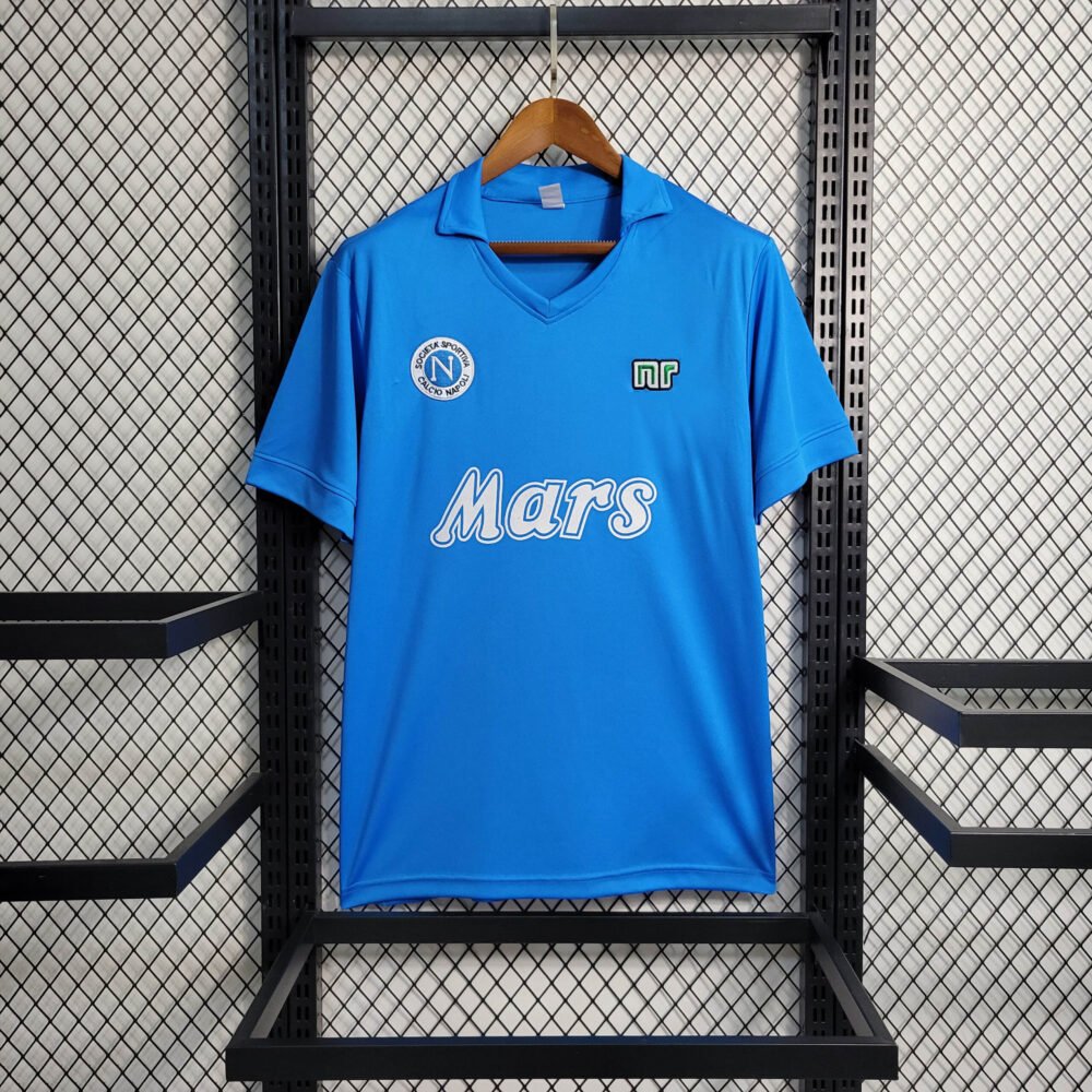 1988/1989 Retro Napoli Home Football Shirt-NO.11 Ball