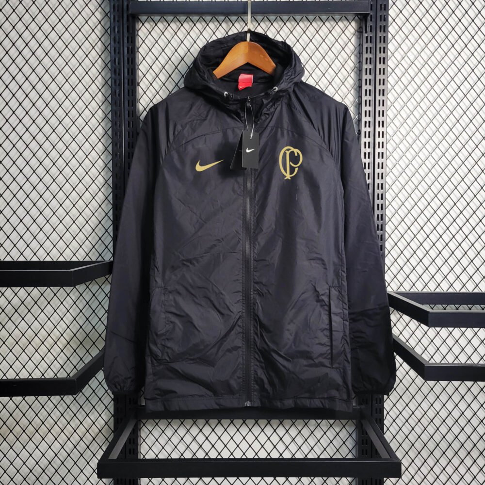 2023/2024 Corinthians Windbreaker Black Football Shirt-NO.11 Ball