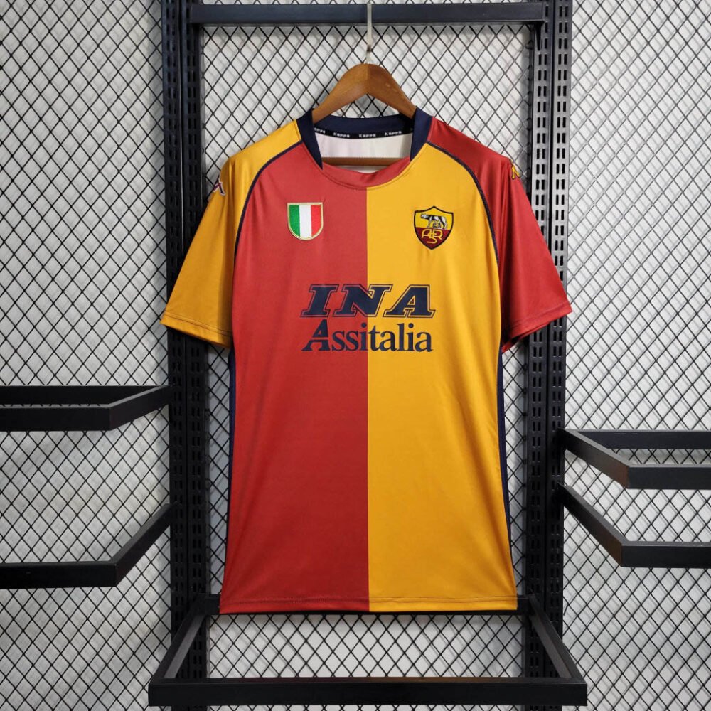 2001/2002 Retro AS Roma European Home Football Shirt-NO.11 Ball