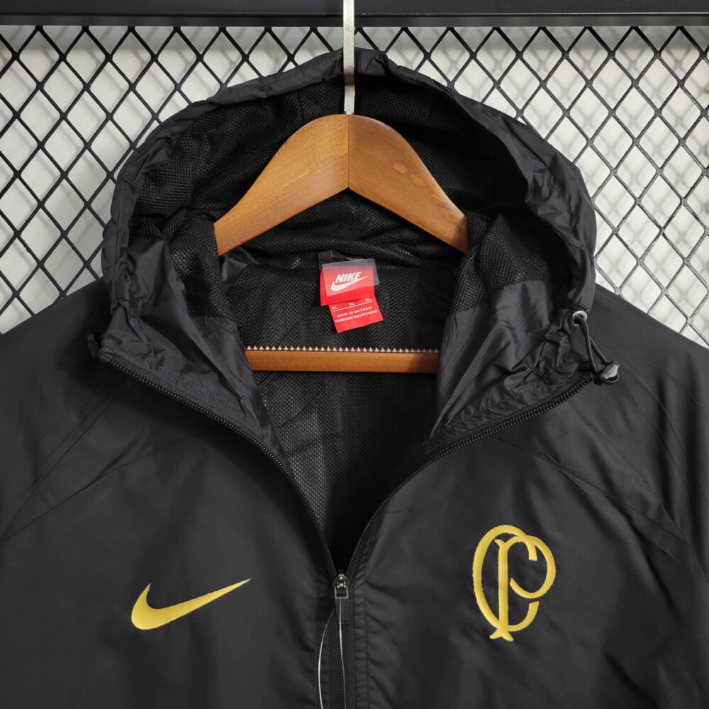 2023/2024 Corinthians Windbreaker Black Football Shirt-NO.11 Ball