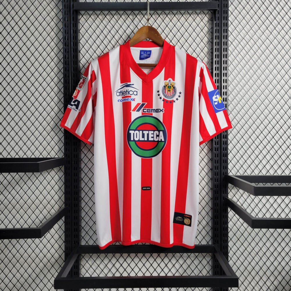 2001/2002 Retro Chivas de Guadalajara Home Football Shirt-NO.11 Ball