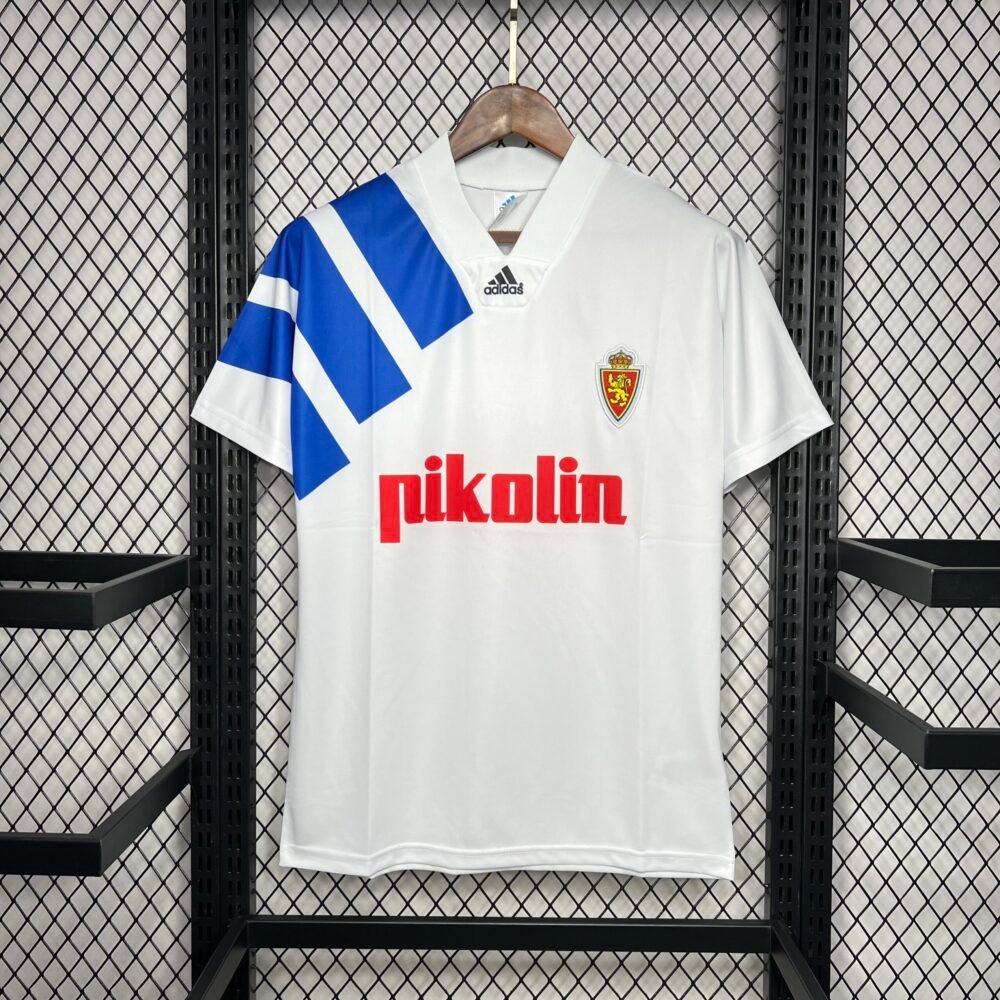 1992/1993 Retro Real Zaragoza Home Football Shirt-NO.11 Ball