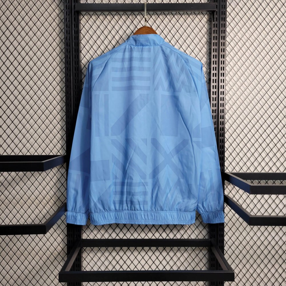 2023/2024 Manchester City Windbreaker Blue Football Shirt-NO.11 Ball