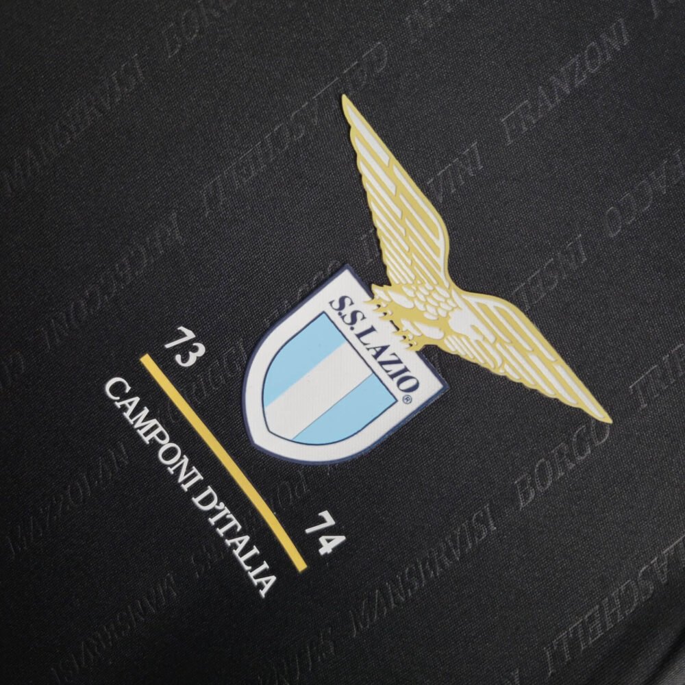 2024/2025 Lazio 50Th Anniversary Champion Edition Black Football Shirt-NO.11 Ball
