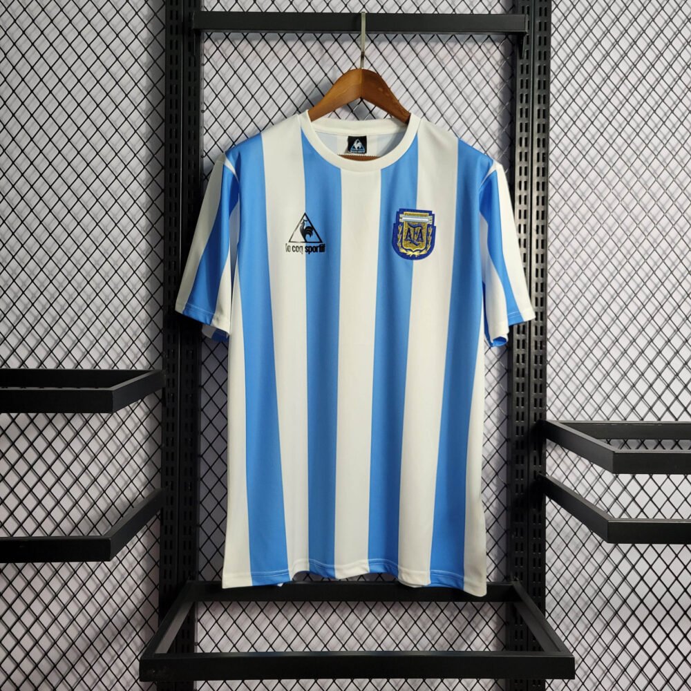 1986 Retro Argentina Home Football Shirt-NO.11 Ball