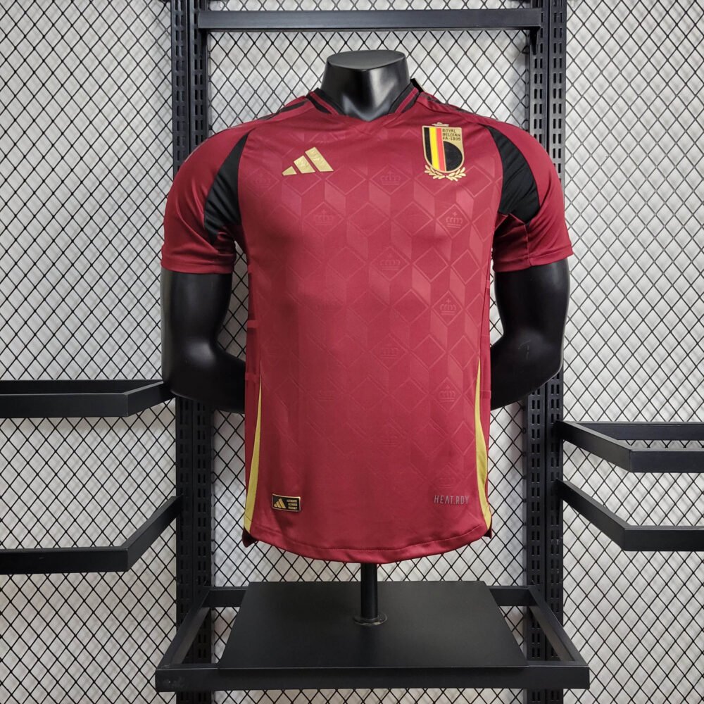 2024 Player Version Belgium Home Football Shirt-NO.11 Ball