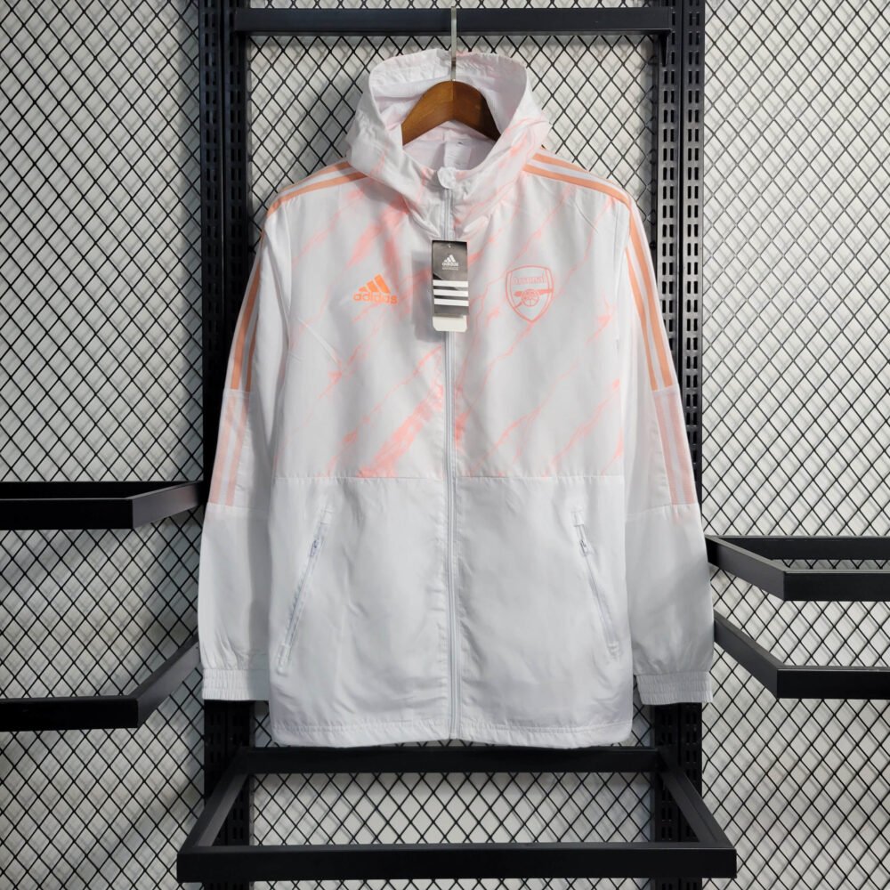 2023/2024 Arsenal Windbreaker White Football Shirt-NO.11 Ball