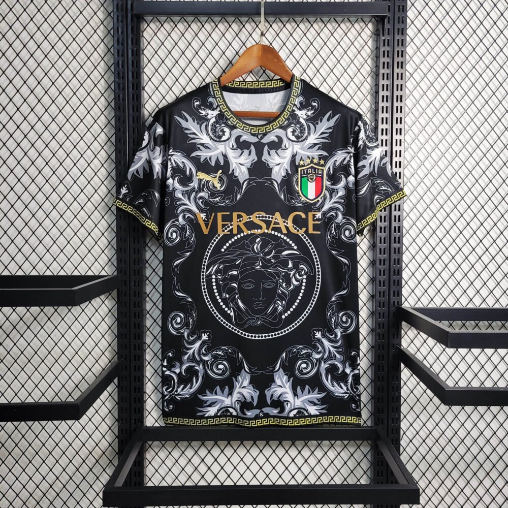 2023 Italy Special Edition Black Football Shirt-NO.11 Ball