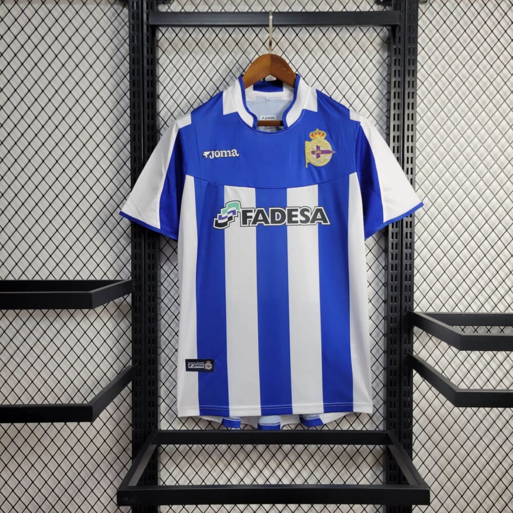 2003/2004 Retro Deportivo de La Coruna Home Football Shirt-NO.11 Ball