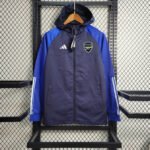 2023/2024 Arsenal Windbreaker Navy Blue Football Shirt-NO.11 Ball