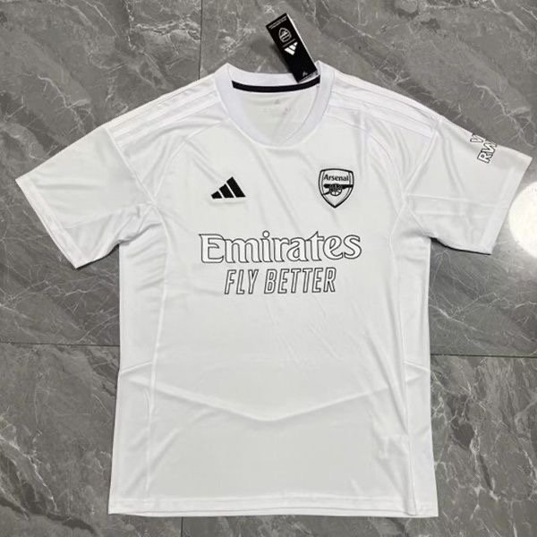 2024/2025 Arsenal Black and White Sports Football Jersey 1:1 Thai Quality