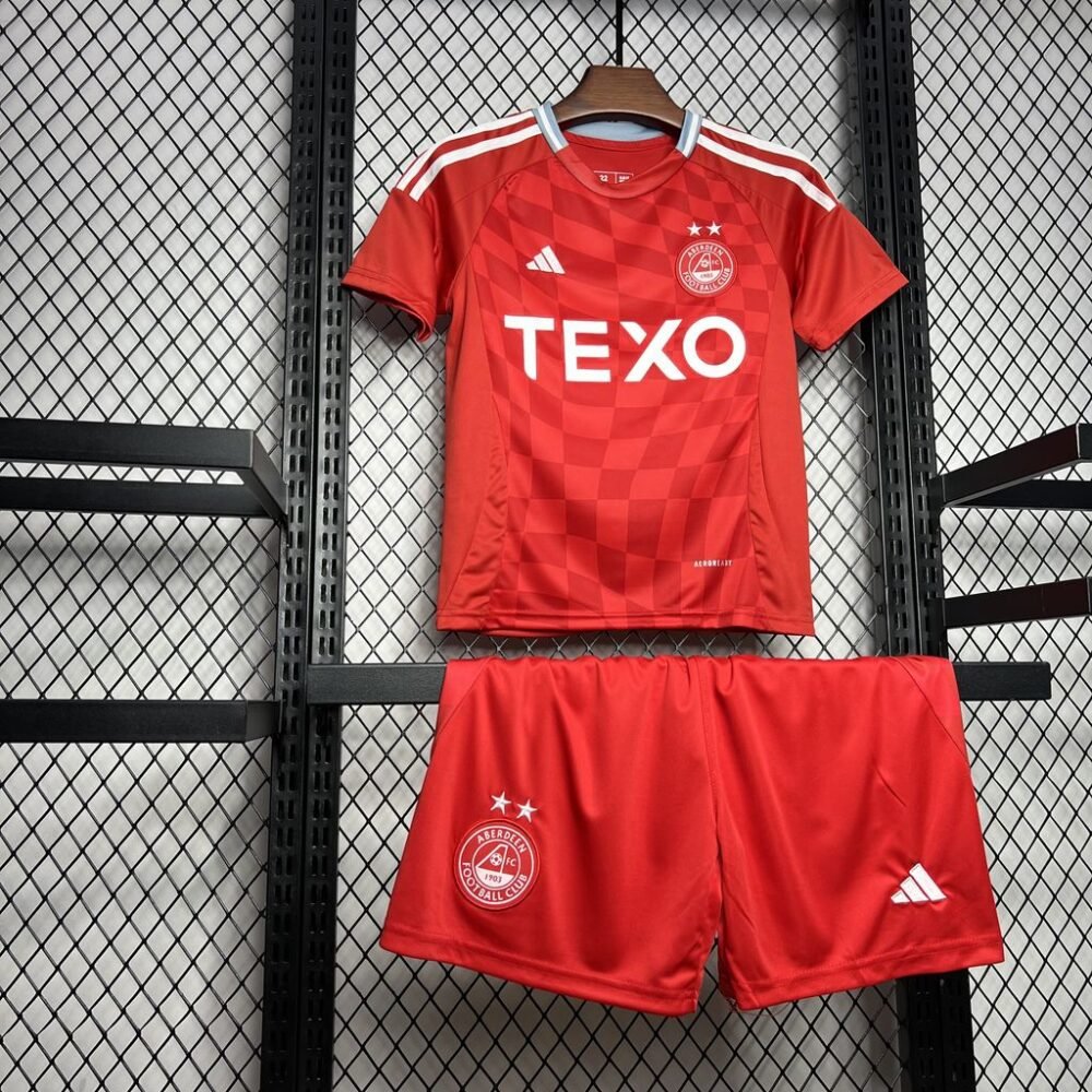 2024/2025 Aberdeen Home Football Shirt Kids Size-NO.11 Ball