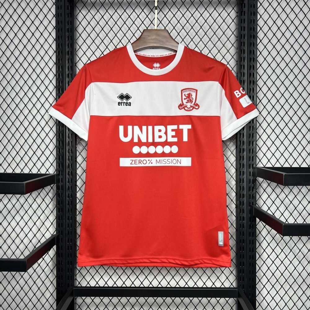 2024/2025 Middlesbrough Home Football Shirt-NO.11 Ball