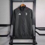 2023/2024 Juventus Windbreaker Black Football Shirt-NO.11 Ball