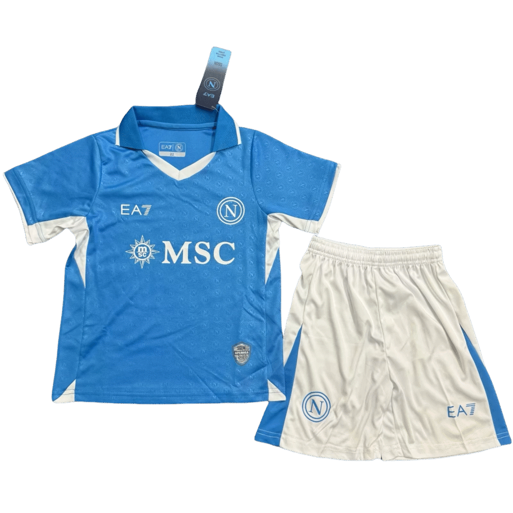 2024/2025 Napoli Home Football Shirt Kids Size-NO.11 Ball
