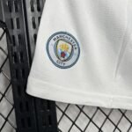 2024/2025 Manchester City Home White Shorts-NO.11 Ball