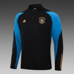 2023 Germany Half-Pull Training Suit Black Football Shirt Set-NO.11 Ball