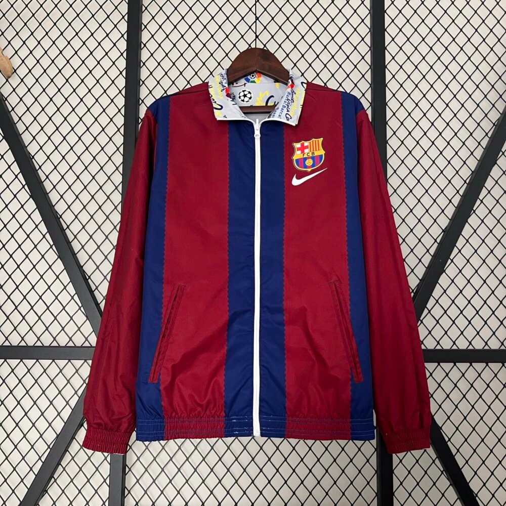 2023/2024 Barcelona Reversible Windbreaker Football Shirt-NO.11 Ball